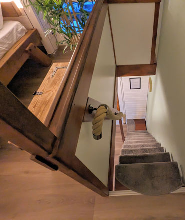 Treppe Ferienwohnung Hirschperle