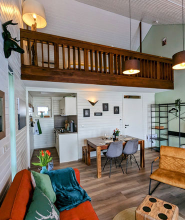 Wohnbereich Ferienwohnung Hirschperle